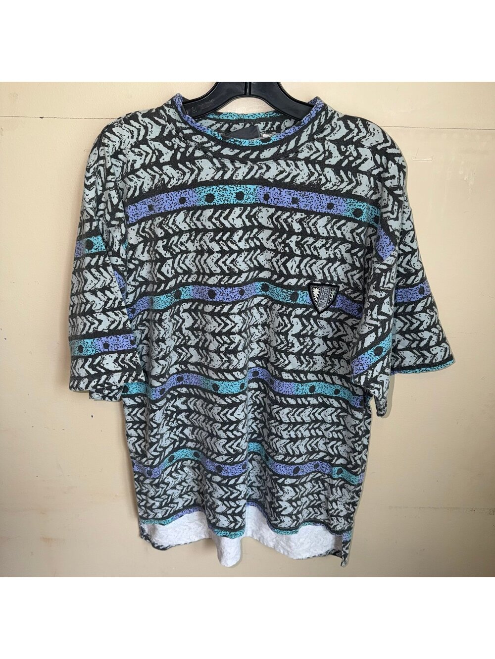 Quiksilver Aztec Tribal Grail Shirt Mens LG/XL Vtg y2k 90s Rare